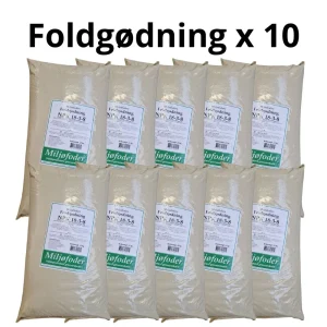 10 x 15 kg foldgødning NPK 18-3-8