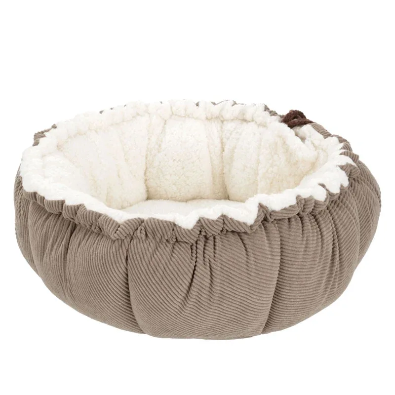 2-i-1 seng Corduroy45x12 cm / ø57 cm beige