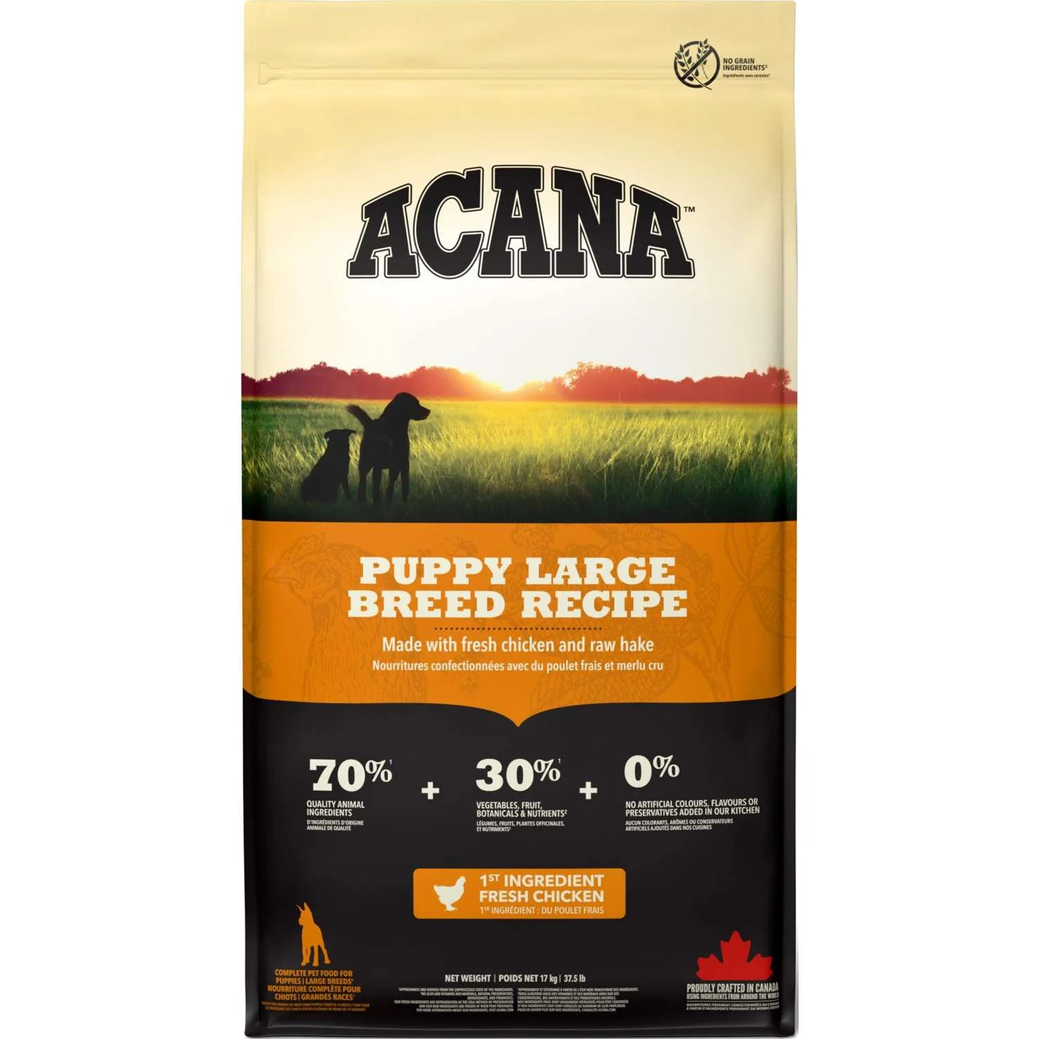 ACANA Dog Range Puppy Large Breed (kylling og fisk) 17 kg