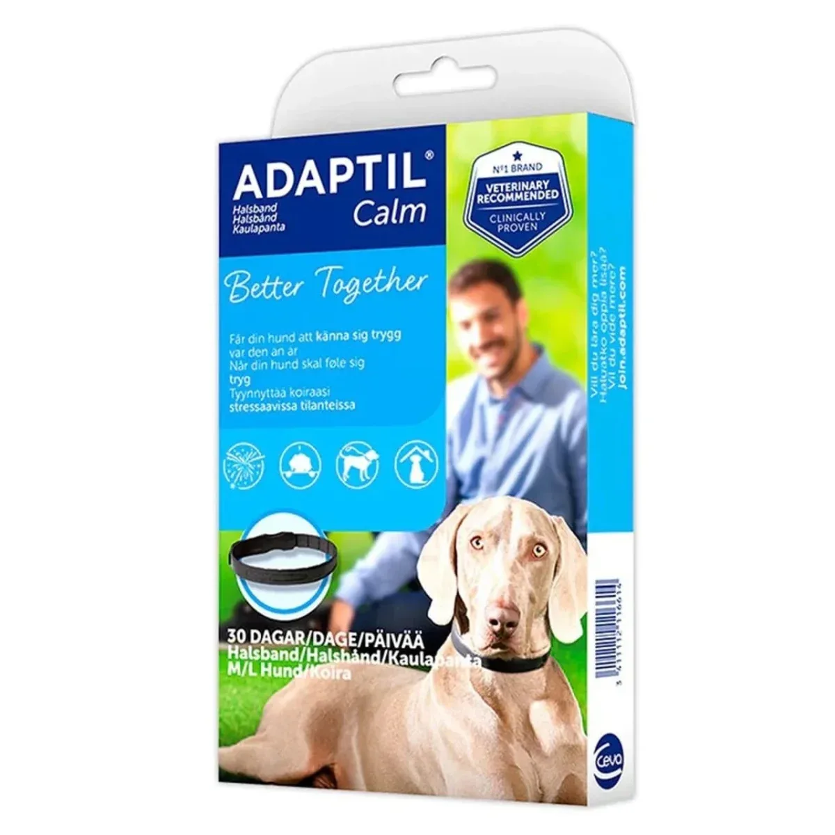 Adaptil Calm On-the-go halsbånd M/L – tryghed udenfor hjemmet