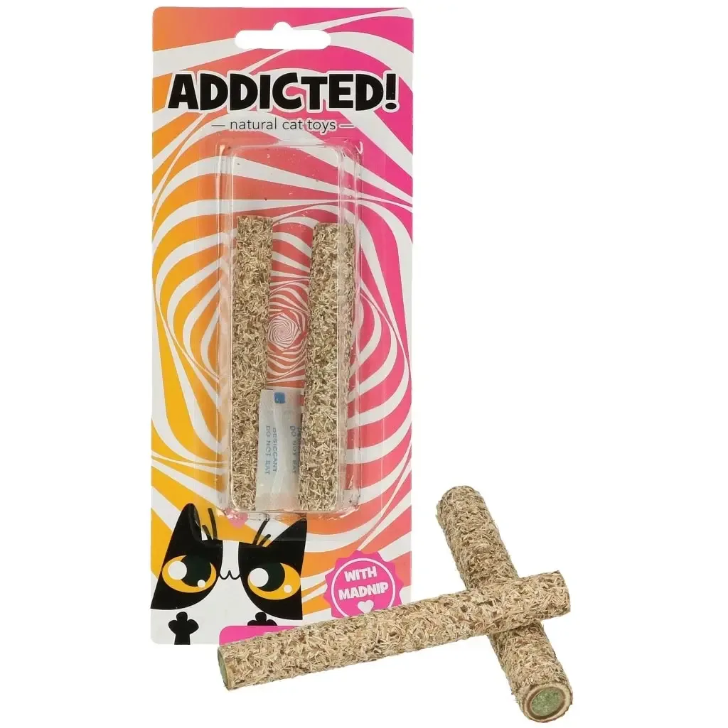 Addicted! Sticks med madnip (2-pak)