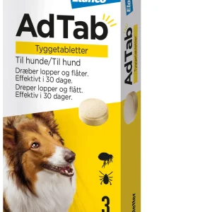 ADTAB Flåt- & loppemiddel tabletter hund 22-45 kg - 3 tabletter