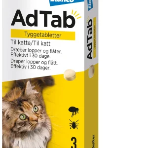 ADTAB Flåt- & loppemiddel tabletter kat 2,0-8,0 kg - 3 tabletter
