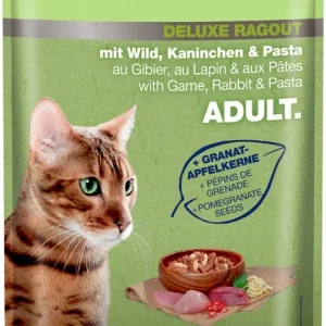 Adult Deluxe Ragout, pouch vildt, kanin & pasta 100 g