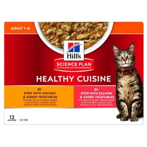 Adult healthy, pouch Kylling, laks og grønt 12 x 80 g