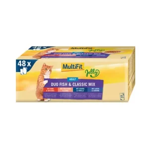 Adult Jelly Duo, menuboks fisk & classic mix 48x100 g