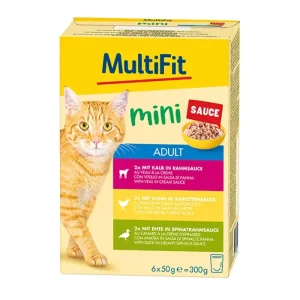Adult Mini, menuboks pouch Tasty sauce 6x50 g