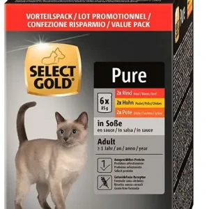 Adult Pure pouch menuboks 6x85 g