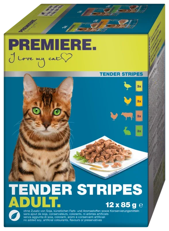 Adult Tender Stripes Pouch Multipack 12x85 g - Image 2