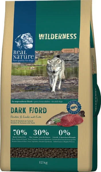 Adult Wilderness Dark Fjord kronhjort, laks & and 12 kg