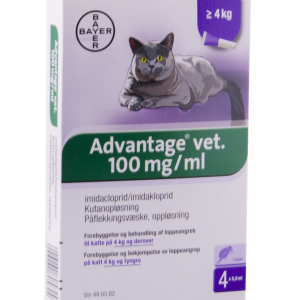 Advantage t/kat 4 x 0,8 ml over 4 kg