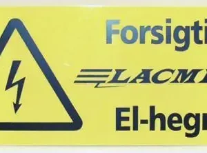 Advarselsskilt til elhegn – 2 stk.
