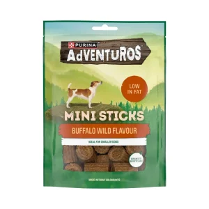 Adventuros Mini Sticks bøffelsmag 90 g