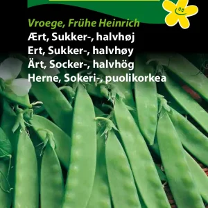 Ært, Sukker-, halvhøj, Vroege Hendriks (C) 1359