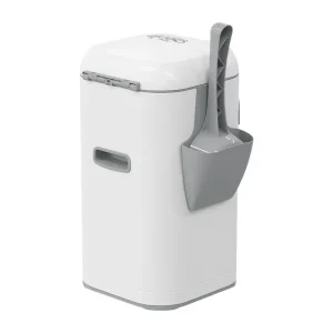 Affaldspand Premium Litter Genie rustfri stål inkl. Skovl, holder & refill