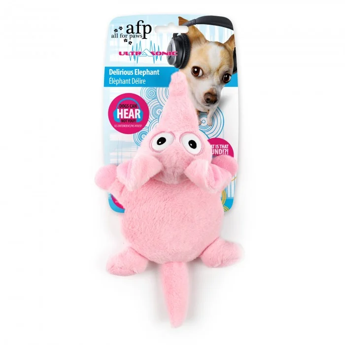 afp Hundelegetøjs Elefant i Pink – Ultrasonic Lydløs