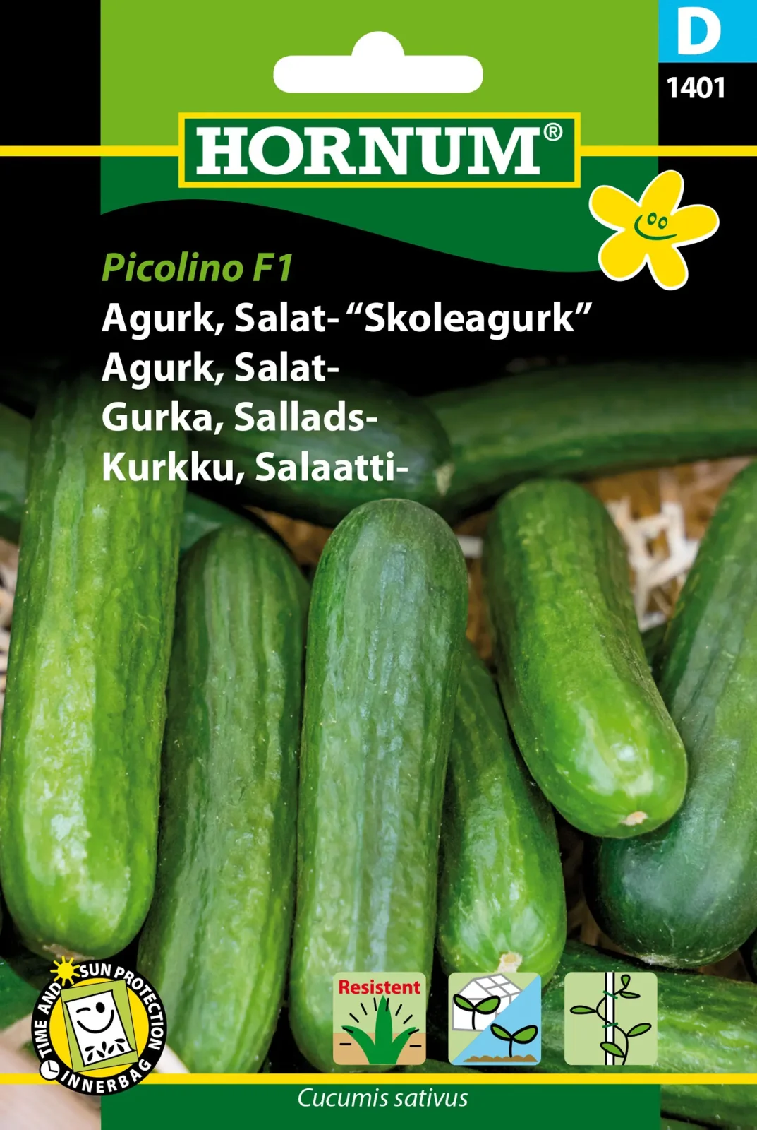 Agurk, Salat- Skoleagurk,Picolino F1 (D) 1401