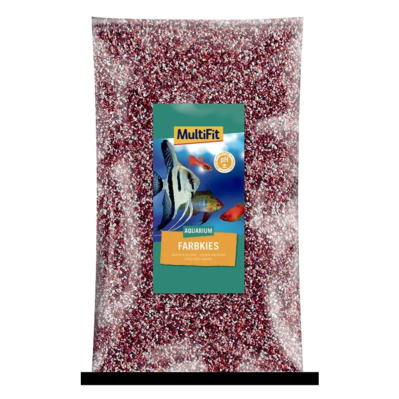 Akvarie Grus 2-3 mm kirsebær 5 kg