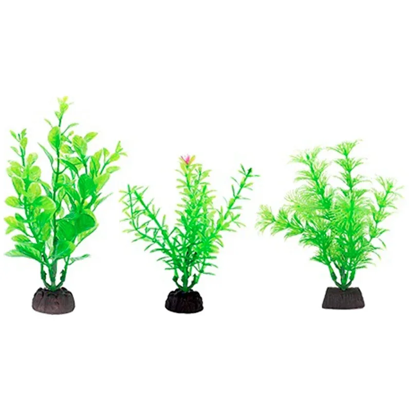 Akvariedeko Plastikplanter 4 stk 2,79x19,05x19,3 cm