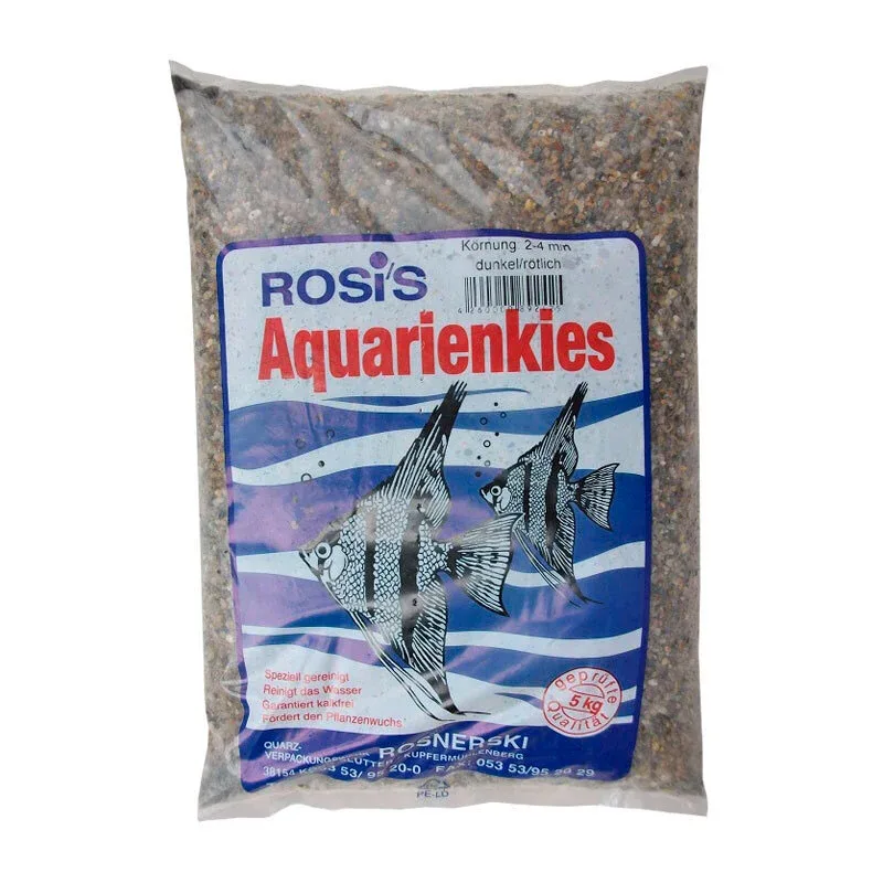 Akvariegrus 5 kg / 2-4 mm rød