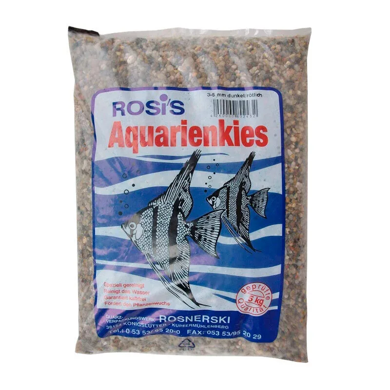 Akvariegrus 5 kg / 3-5 mm rød