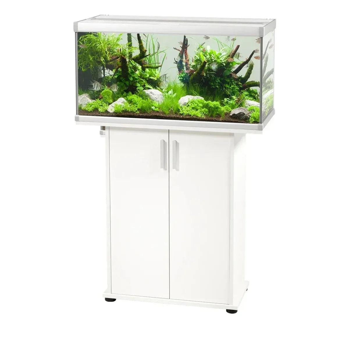 AkvaStabil FAMILY akvarium 112L med FAMILY møbel hvid 80 cm