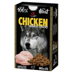 Alpha Spirit Hunde Godbidder af 100% Fersk Kød CHICKEN 80g