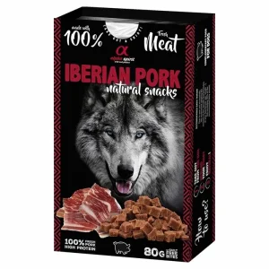 Alpha Spirit Hunde Godbidder af 100% Fersk Kød IBERIAN PORK 80g