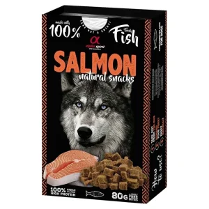 Alpha Spirit Hunde Godbidder af 100% Fersk Kød SALMON 80g