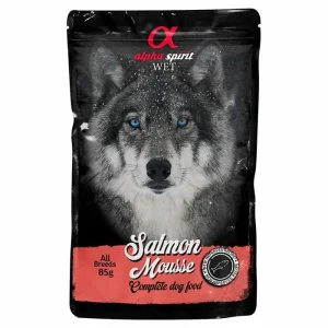 Alpha Spirit Wet Mousse Vådfoder Til Hunden LAKS 85g
