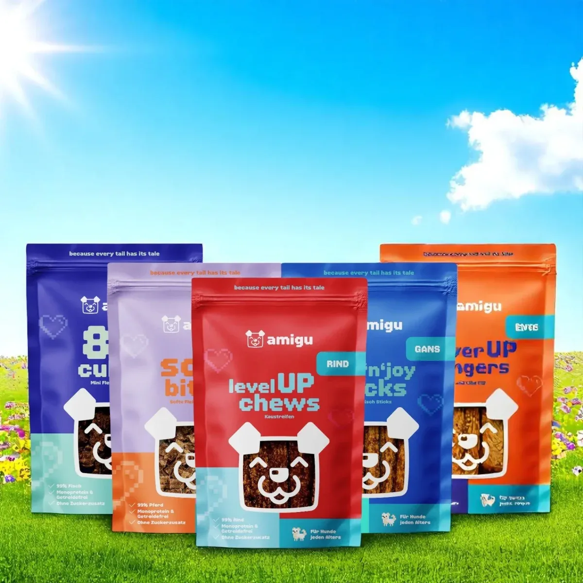 Amigu – Blandet Godbids- & Snacks-Pakke
