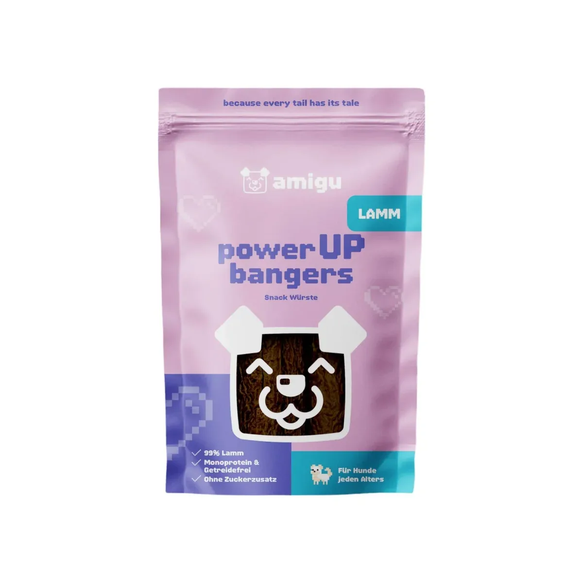 Amigu – Lækre pølser m. Lam – 100g.