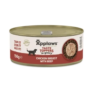 Applaws Taste Toppers in Gravy Vådfoder med Kyllingebryst & Okse 156g