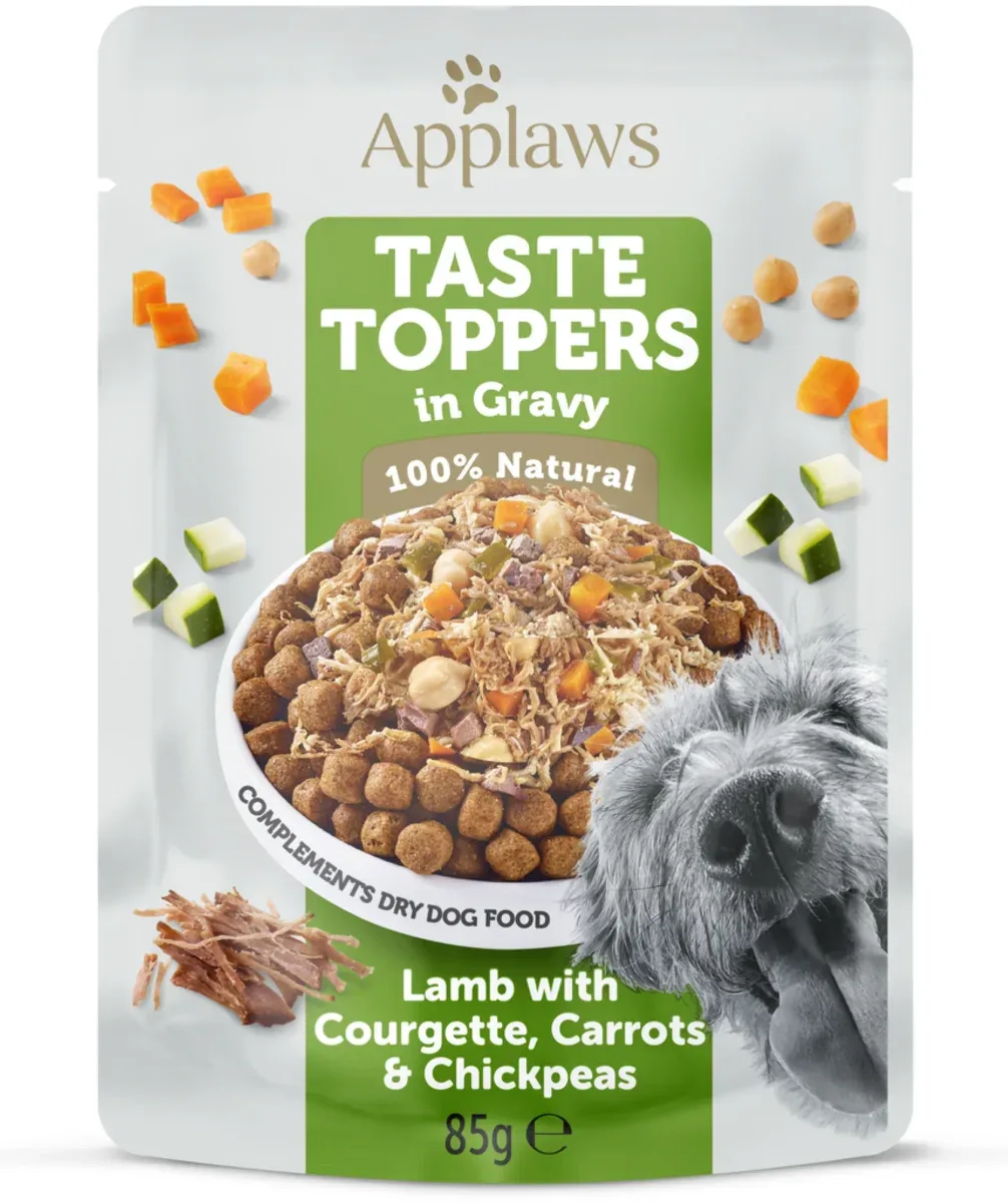 Applaws Taste Toppers – m. Lam courgette, gulerødder & Kikærter i Sauce 85g