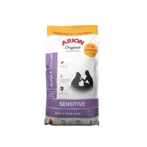 ARION Original Sensitive Medium 12 + 3 kg