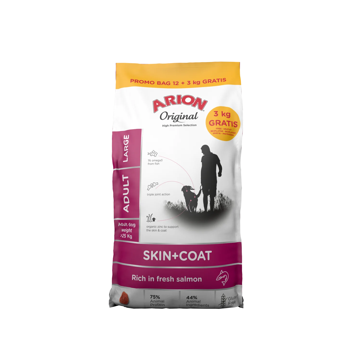 ARION Original Skin & Coat Large 12 + 3 kg