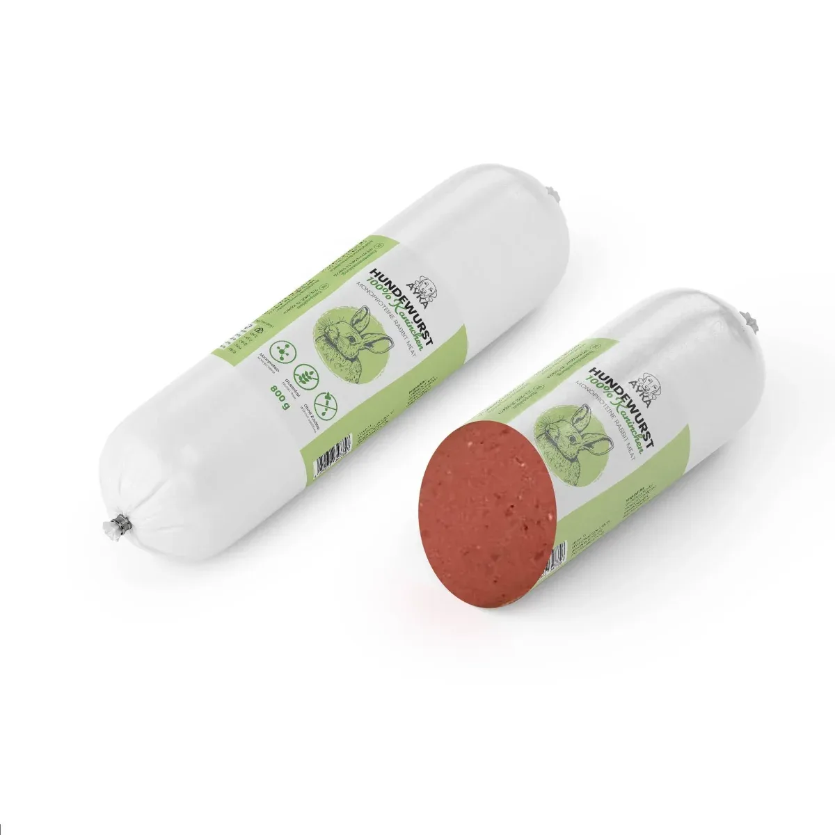 Ayka – Foderpølse m. Kanin – 200g