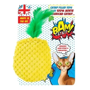BAM Catnip Pineapple Festligt Kattelegetøj Med Katteurt