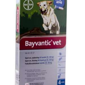Bayvantic Vet. hund 25-40 kg, 4×4,0ml