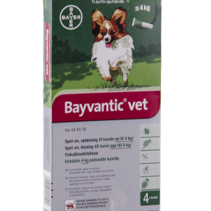 Bayvantic Vet. hund under 4 kg, 4×0,4ml