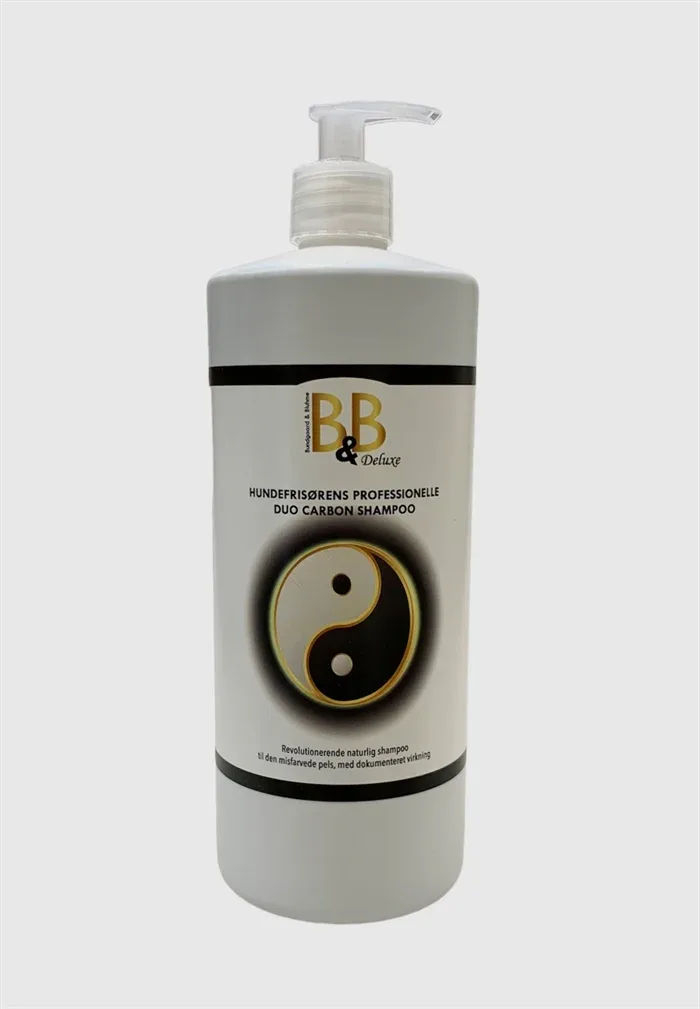 B&B Hundefrisørens professionelle Duo Carbon shampoo – 1000ml
