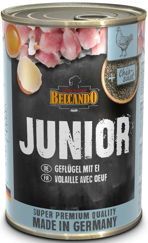 Belcando Vådfoder Junior Fjerkræ med æg 400g - Image 2