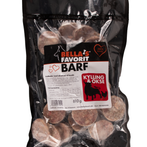 Bella’s Favorit Barf Okse medaljon – 27×30 g.