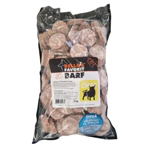 Bella’s Favorit Barf Rigtig Okse 3 kg