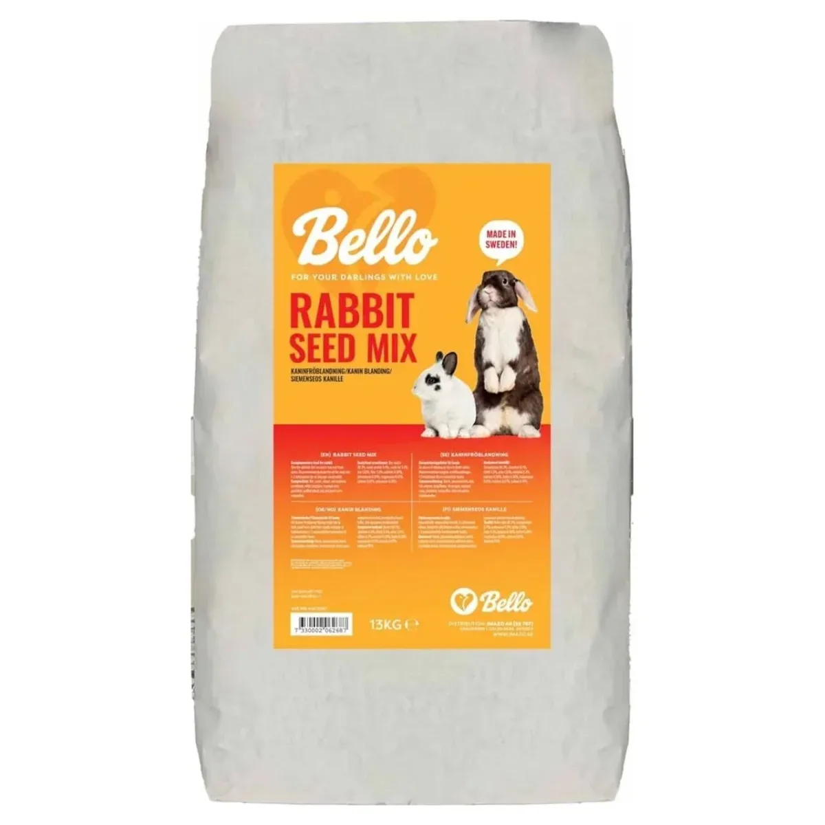 Bello Kaninfrøblanding 13 kg – Pelletfri frøblanding
