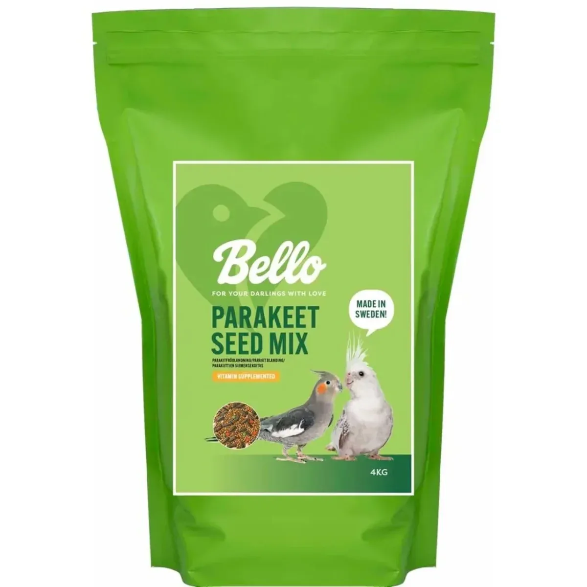 Bello Parakeet Seed Mix 4 kg – Frøfoder til parakitter