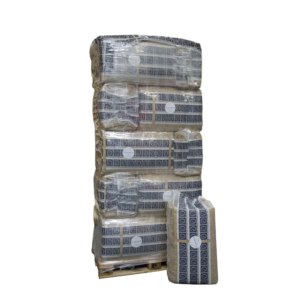 Box Straw Hvede HEL PALLE (15) leveret