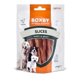 Boxby Kornfri Godbidder Chicken Slices Puppy & Adult 100g