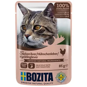 Bozita Feline Bidder i Gelé Kyllingelever 85g