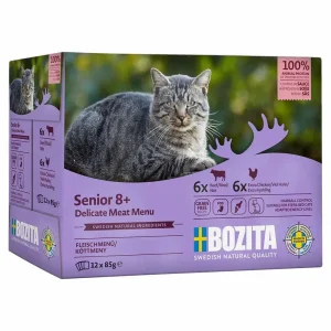 Bozita Feline Bidder i Sauce Til Seniorkatten MIXBOX 12stk